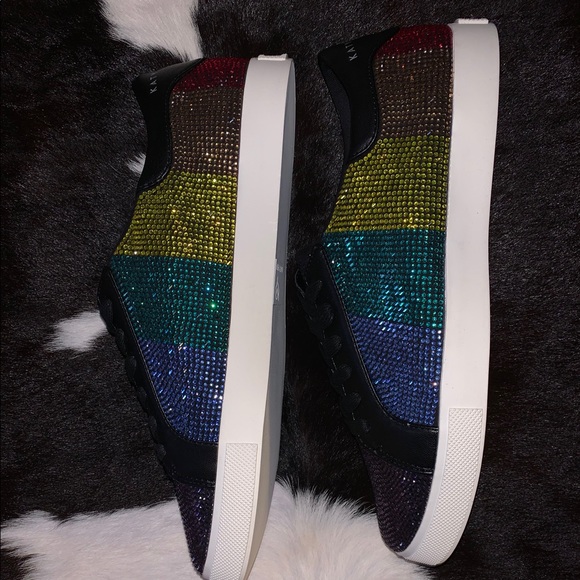 KATY PERRY RAINBOW CRYSTAL SNEAKERS - Picture 6 of 8